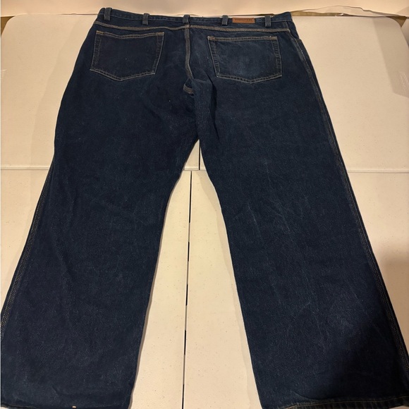 Duluth Trading Co Men’s Size 46x32 Straight Leg Blue Denim Jeans Made In USA - Picture 6 of 7